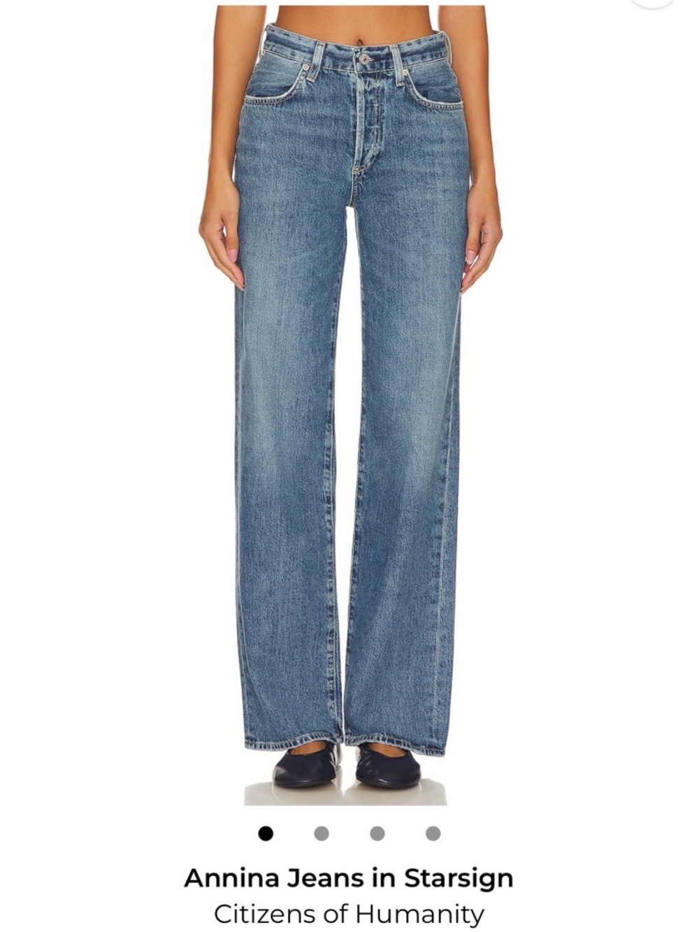 Citizens Of Humanity Wide Leg Annina Jeans in Medium Blue